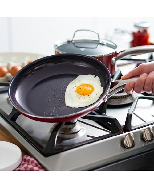 Blue Diamond Red Diamond Ceramic Nonstick 10-Pc. Cookware Set & Reviews - Cookware Sets - Macy's