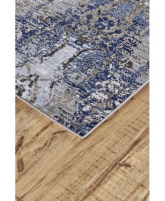 Gaspar R3834 Blue 6'7" x 9'6" Area Rug