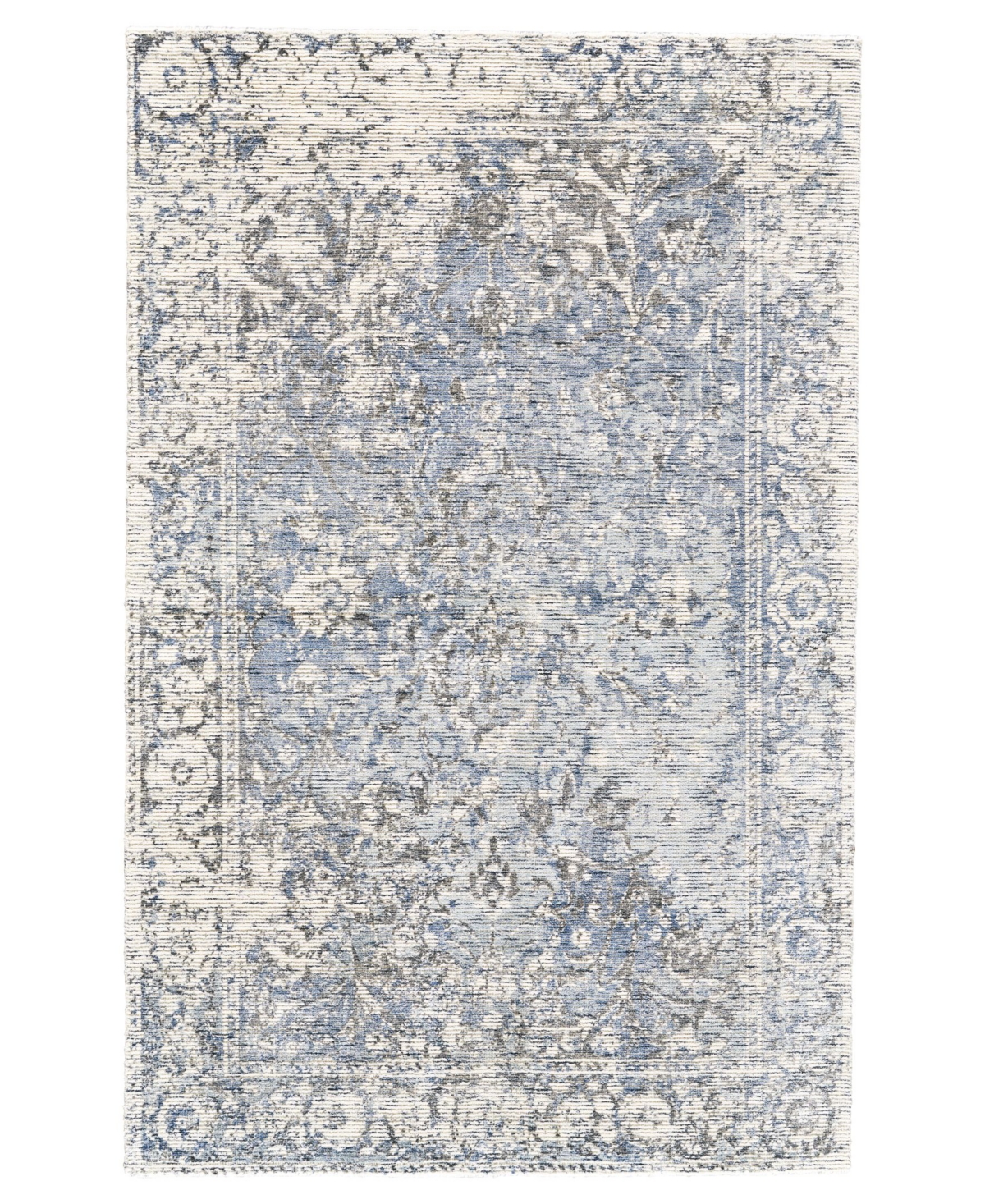 Feizy Sofia R8687 Gray 5' x 8' Area Rug - Gray