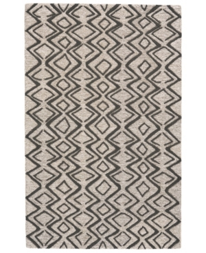 Simply Woven Enzo R8733 Charcoal 2' X 3' Area Rug