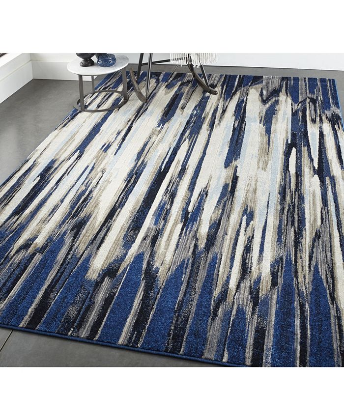 Simply Woven Joelle R3468 Indigo 4'3" x 6'3" Area Rug Macy's