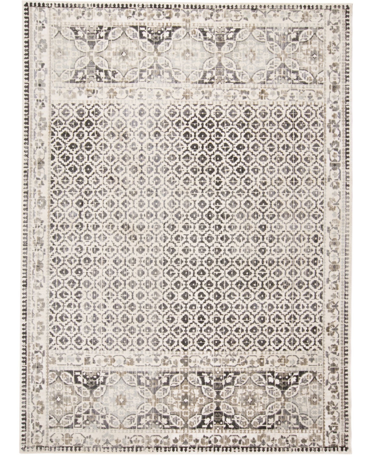Feizy Kori R3874 Gray 6'7in x 9'6in Area Rug - Gray