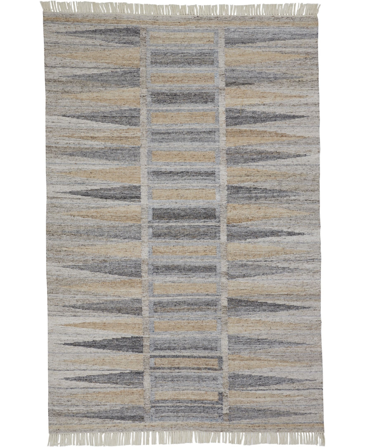 Feizy Londyn R0817 Gray 9'6in x 13'6in Area Rug - Gray