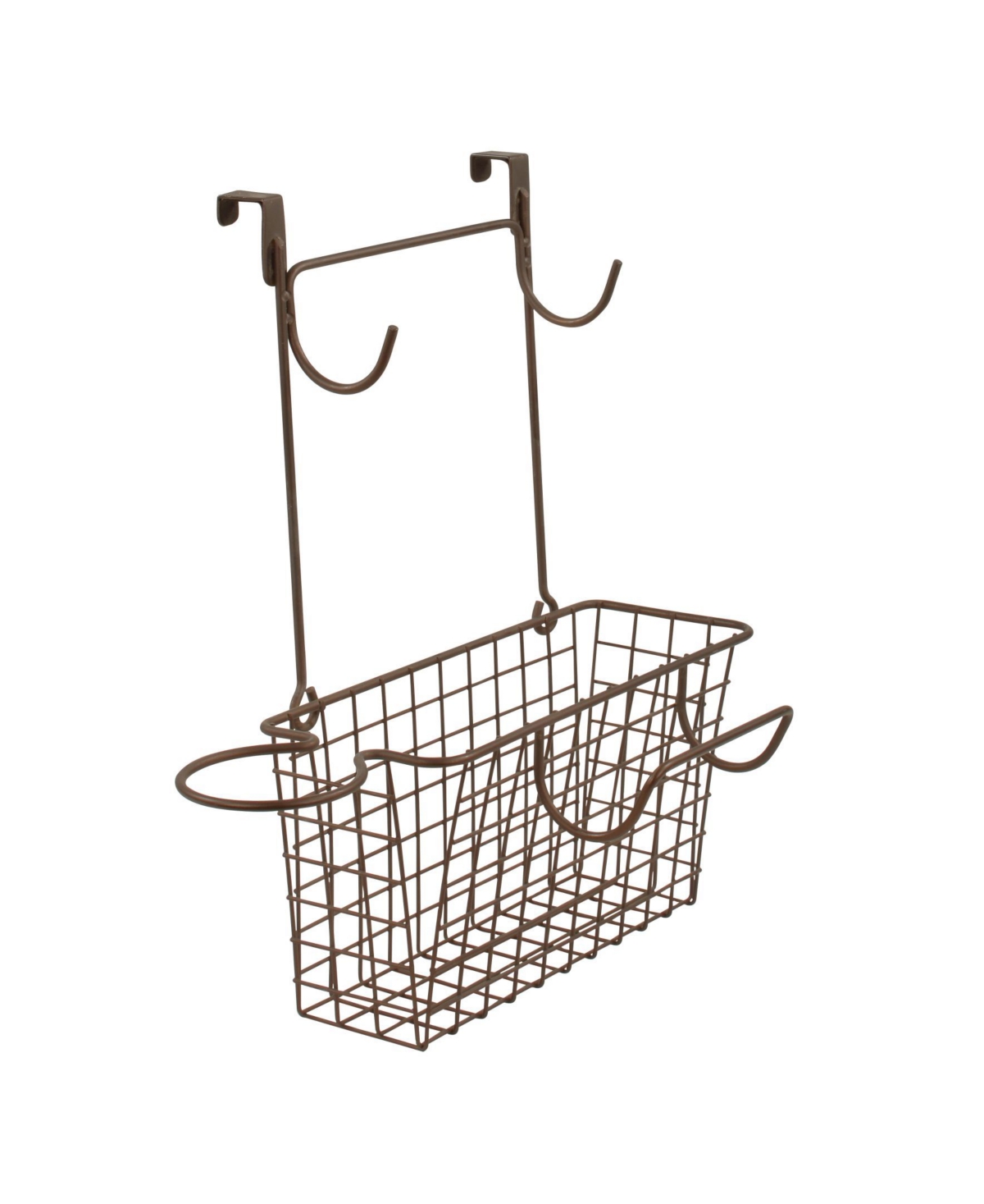 Grid Over The Cabinet Hair Dryer Holder Accessory Basket, Medium - Brass