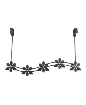 Flower Over The Door 5-Hook Rack