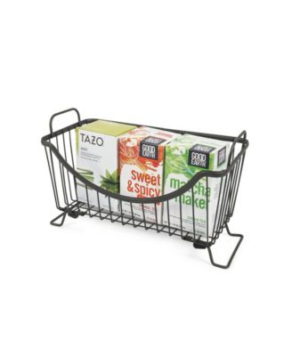 Diversified Ashley Stackable Wire Basket with Raised Feet and Looped Handles, Small