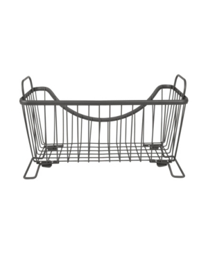 Spectrum Diversified Ashley Stackable Wire Basket with Raised Feet and Looped Handles Small