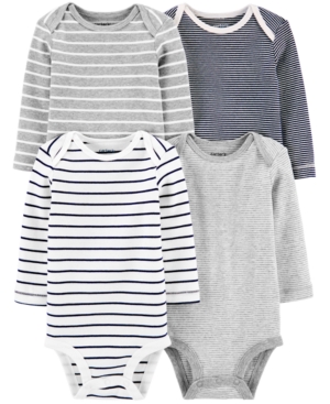 Carter's Baby Boys or Girls 4-Pk Striped Cotton Bodysuits