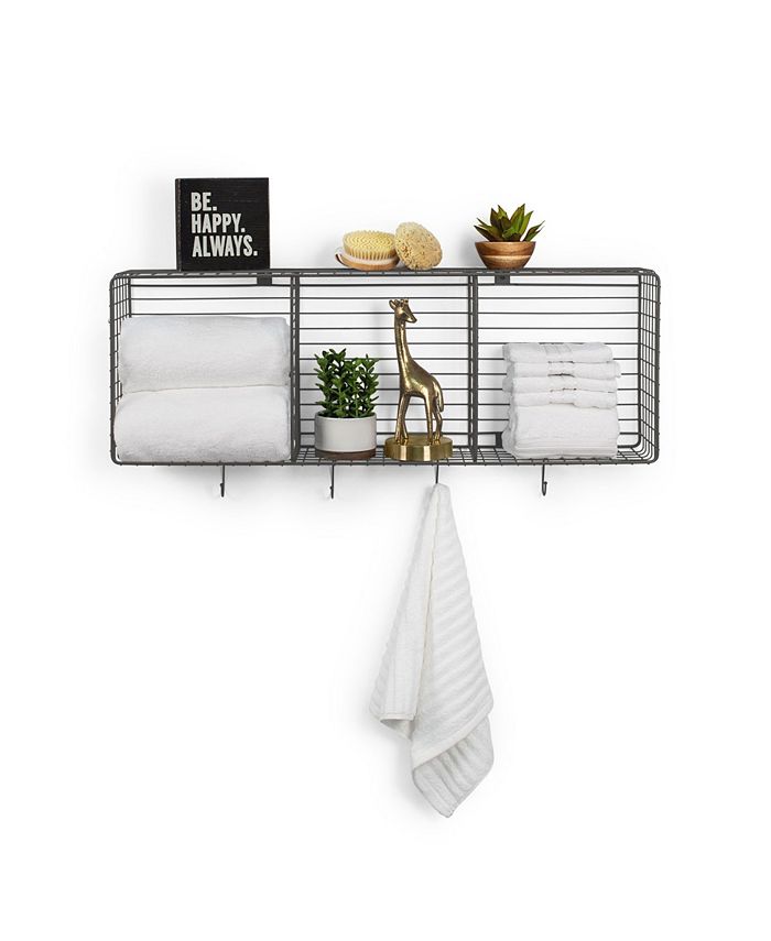 Spectrum Vintagelike Living Wall Mount Triple Storage Cube & Reviews