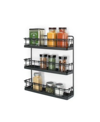 Vintage-like Living Wall Mount 3-Tier Spice Rack
