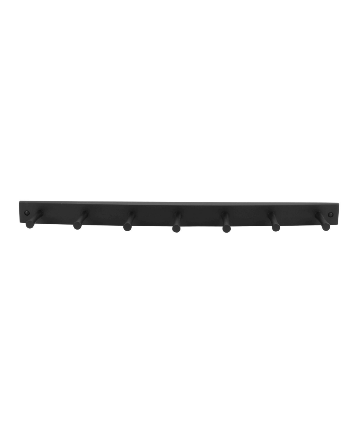 Spectrum Diversified Wall-mounted 7 Peg Wood Hook Rack In Black