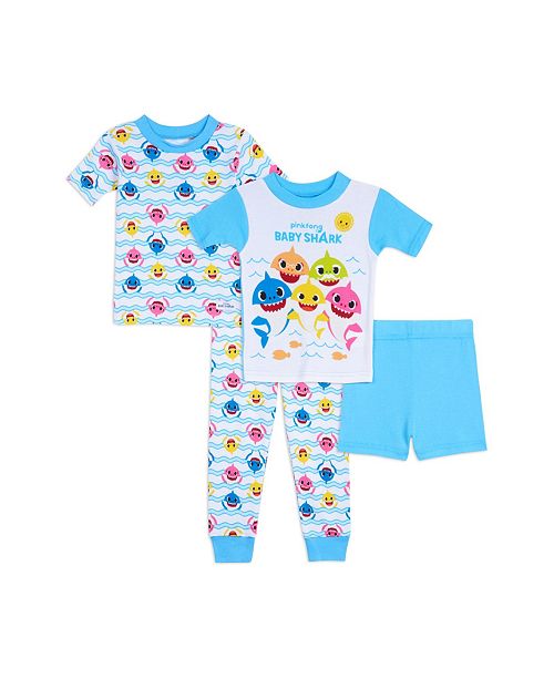 Ame Toddler Boys Baby Shark 4 Piece Pajama Set Reviews