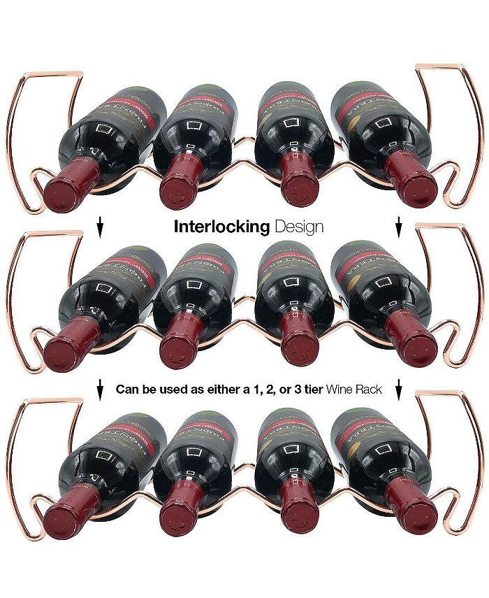 Sorbus 3 Tier Stackable Wine Rack Macy's