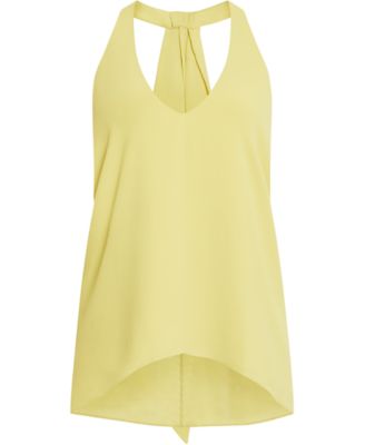 BCBGMAXAZRIA - Jazzie V-Neck Back-Drape Top