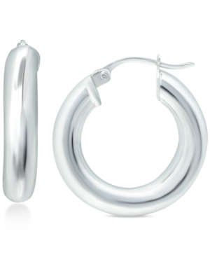 image of Giani Bernini Small Polished Hoop Earrings, 1