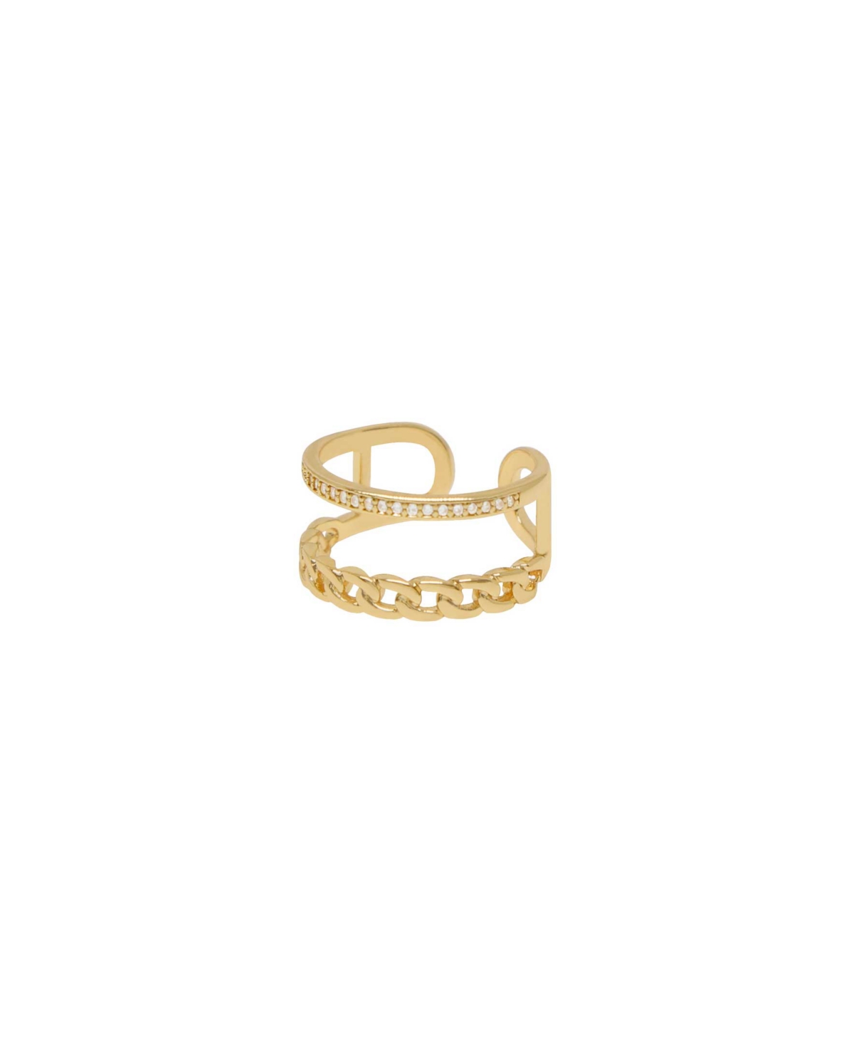 Wanderer Crystal and Gold - Tone Ring - Gold