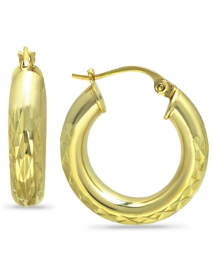 image of Giani Bernini Medium Hoop Earrings in 18k Gold-Plated Sterling Silver, Created for Macy-s