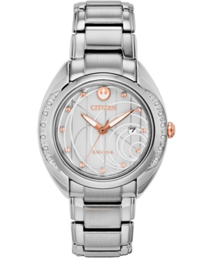 image of Citizen Eco-Drive Women-s Star Wars Princess Leia Stainless Steel Bracelet Watch 35mm