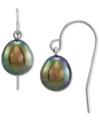 Giani Bernini - Cultured Freshwater Pearl (7-8mm) Drop Earrings in Sterling Silver