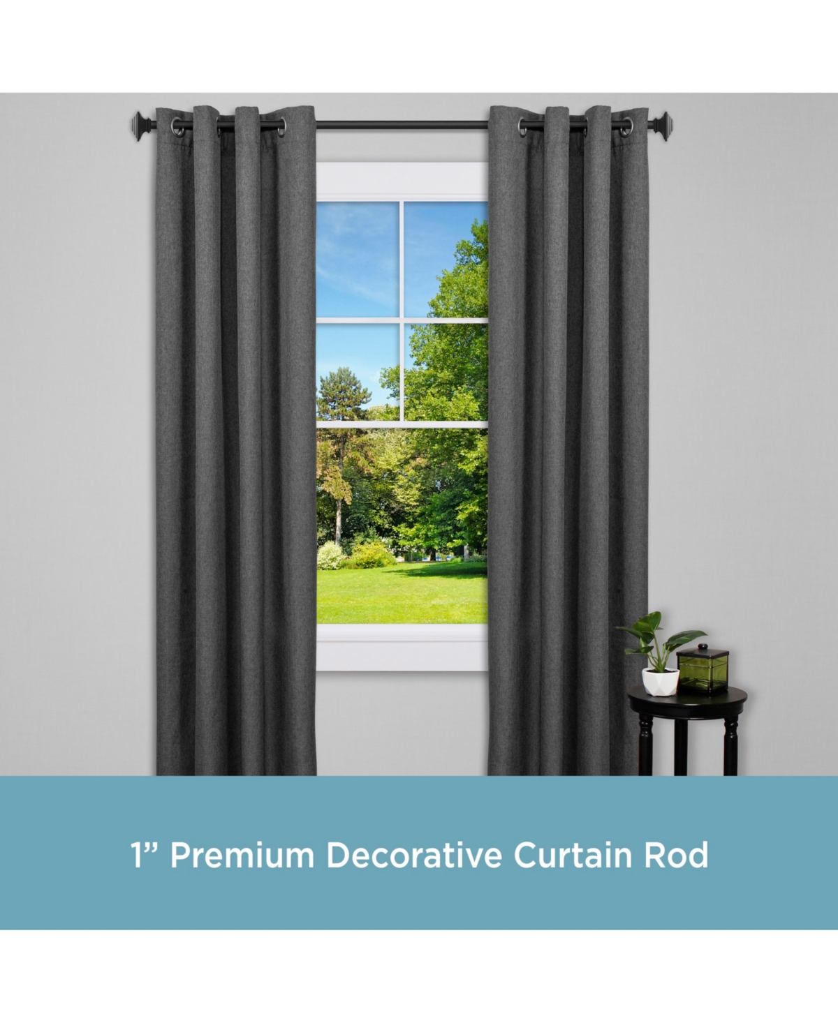 Kenney Mission 1" Premium Decorative Window Curtain Rod