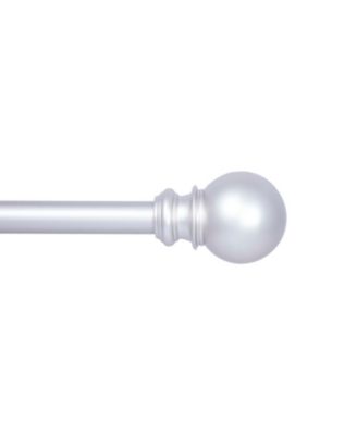 Kenney - Bryce 3/4" Standard Decorative Window Curtain Rod 66-120" Satin Nickel
