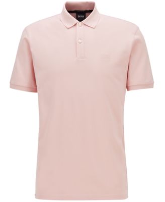 hugo boss pink polo shirt