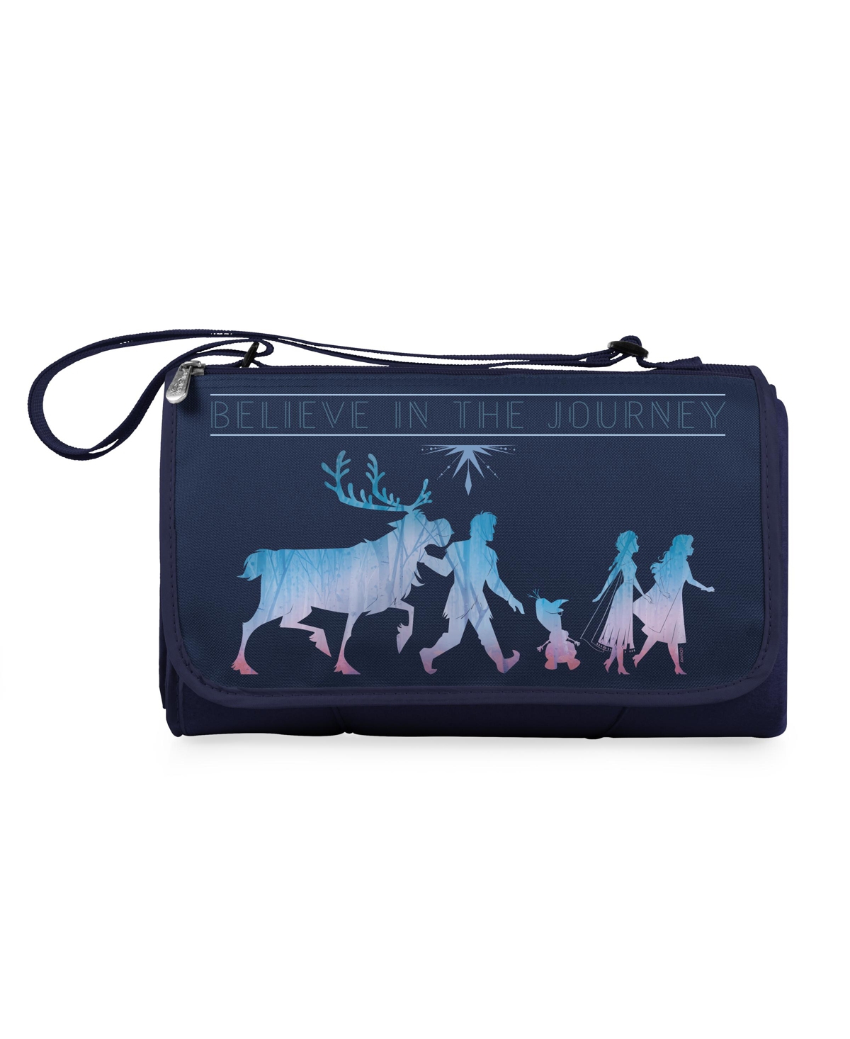 Oniva by Picnic Time Disney's Frozen 2 Outdoor Picnic Blanket Tote - Navy Blue
