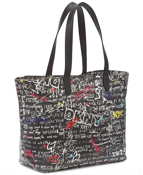 DKNY Ashlee Graffiti Tote & Reviews Handbags & Accessories Macy's