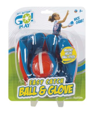 Toysmith Get Outside Go Super Sport Easy Catch Ball Glove Set Packaging May Vary