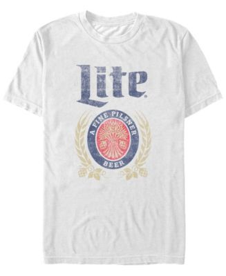 Fifth Sun Men's Miller Lite Distressed A Fine Pilsner Logo Short Sleeve ...