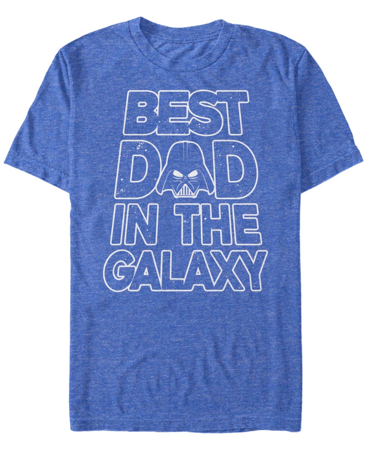 Fifth Sun Men's Galaxy Dad Text Short Sleeve Crew T-shirt In Blue