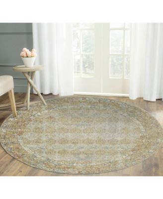 Eternal ETE-16 Beige/Rust 6'7" Round Rug