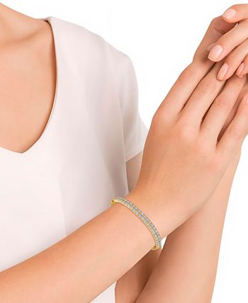 18k gold over sterling silver diamond accent bracelet sales