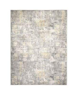 Barstow Bar02 Gray 6'6" x 9'6" Area Rug