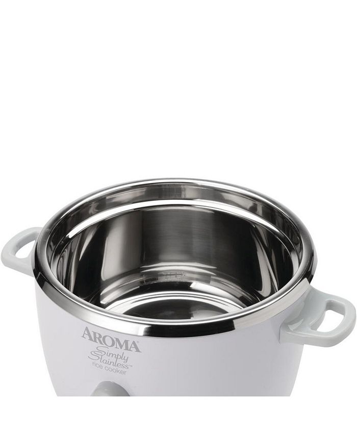 Aroma ARC753SG Simply Stainless 6 Cup Cooked Rice Cooker Macy