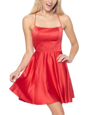 b darlin red lace dress