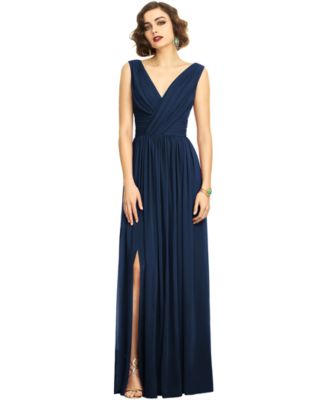 midnight blue long gown