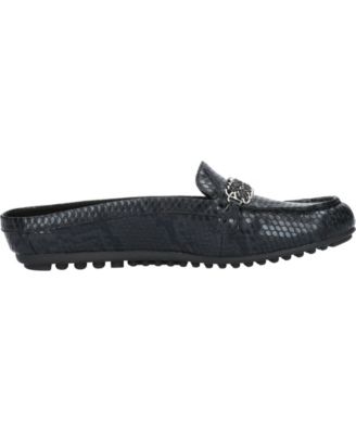 Bella Vita Women's Babs II Mule - Slip-On, Low Block Heel, Strap With Stud Accents, Padded Insole