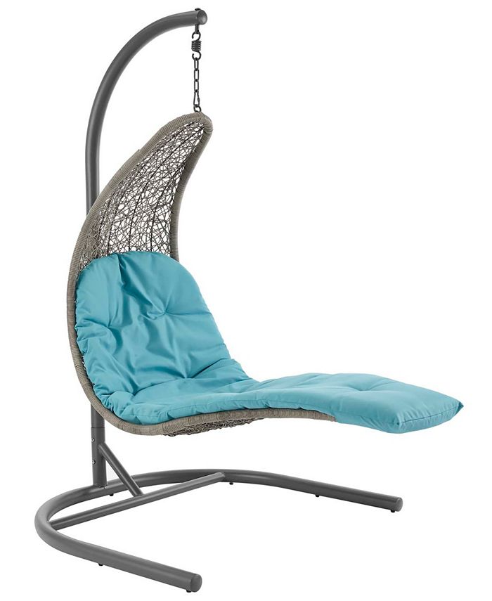 Modway Landscape Hanging Chaise Lounge Outdoor Patio Swing Chair Macy's