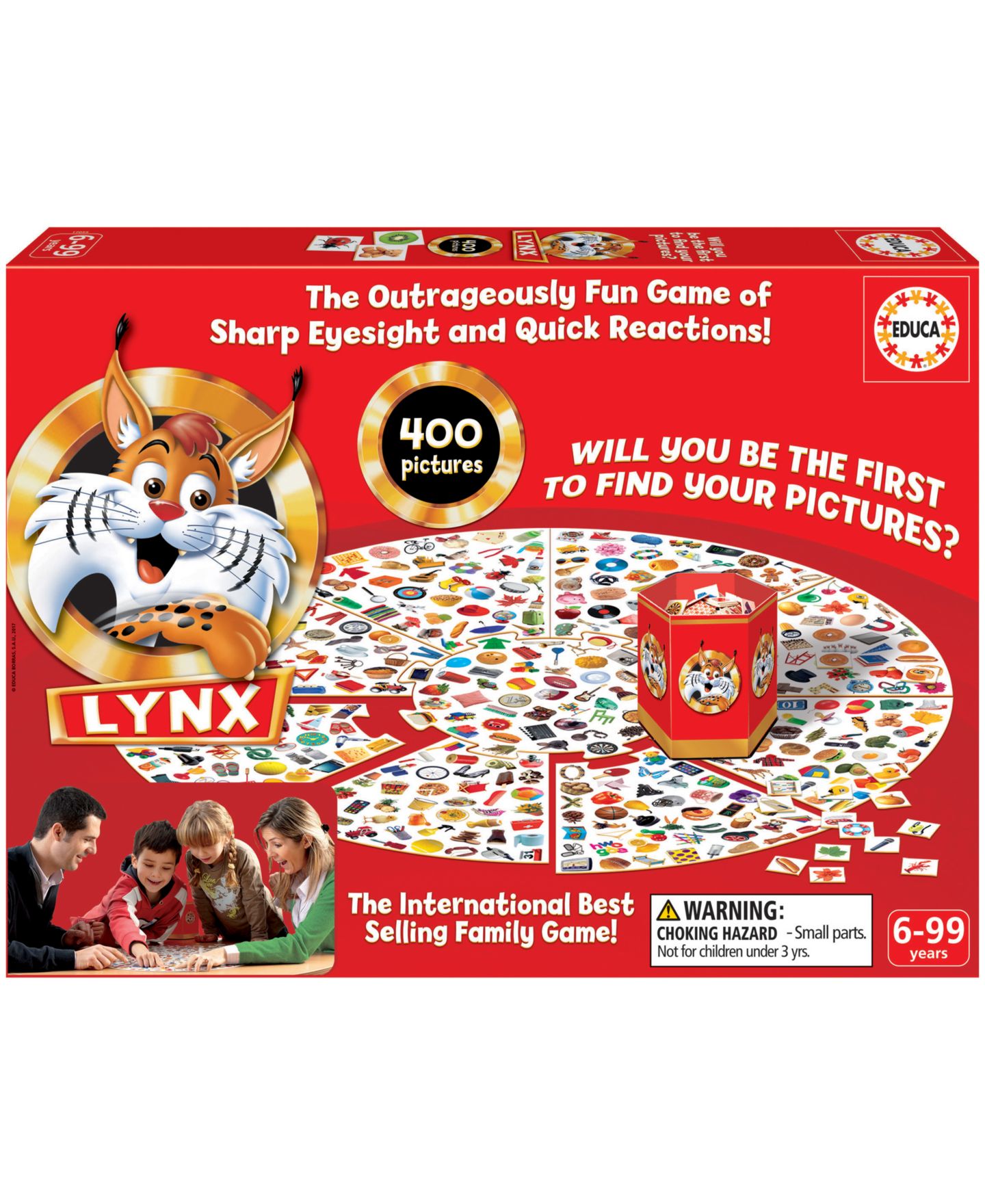 Детские настольные игры Educa Lynx 401-Piece Board Game, Ages 6+ — фото 1