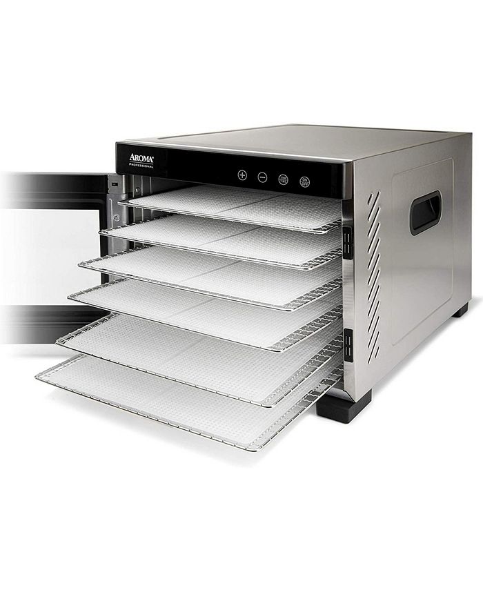 Aroma AFD965SD 6 Tray Electric Food Dehydrator with Glass Door Macy's