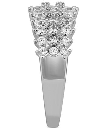 Macy's - Diamond Three-Row Band (1-1/2 ct. t.w.) in 14K White Gold