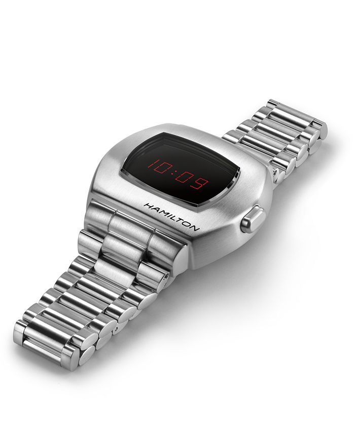 Unisex Swiss Digital Pulsar Stainless Steel Bracelet Watch 34.7x40.8mm