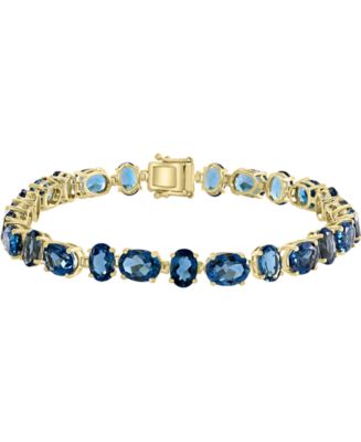 CRAFTD London クラフトロンドン BLUE TENNIS BRACELET 3MM Blue Tennis Bracelet (Silver) 3mm | CRAFTD London
