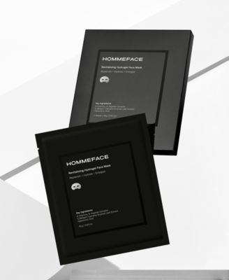 Men's Revitalizing Hydrogel Facial Sheet Mask Set, 5 masks x 18g (0.63 oz)