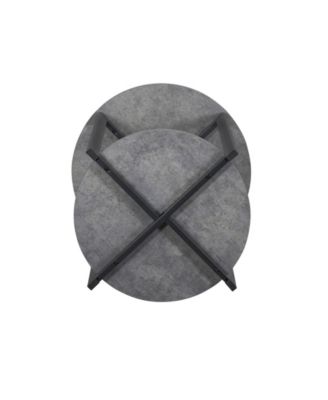 Household Essential Greystone Low Side Table