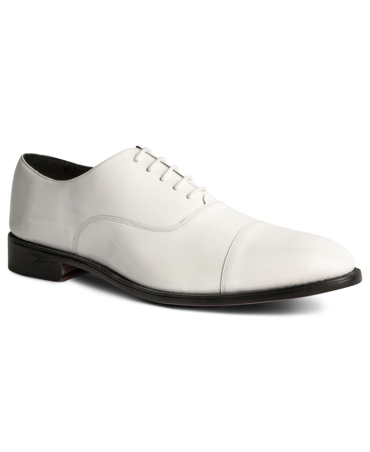 Men's Clinton Tux Cap-Toe Oxford Dress Shoes - White
