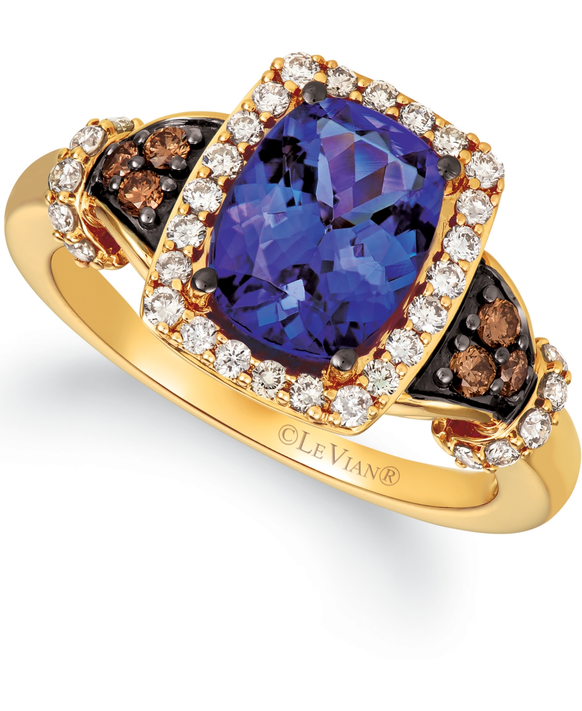Le Vian Blueberry Tanzanite (2 Ct. T.w.) & Diamond (1/2 Ct. T.w.) Ring In 14k Gold (also Available In 14k Wh