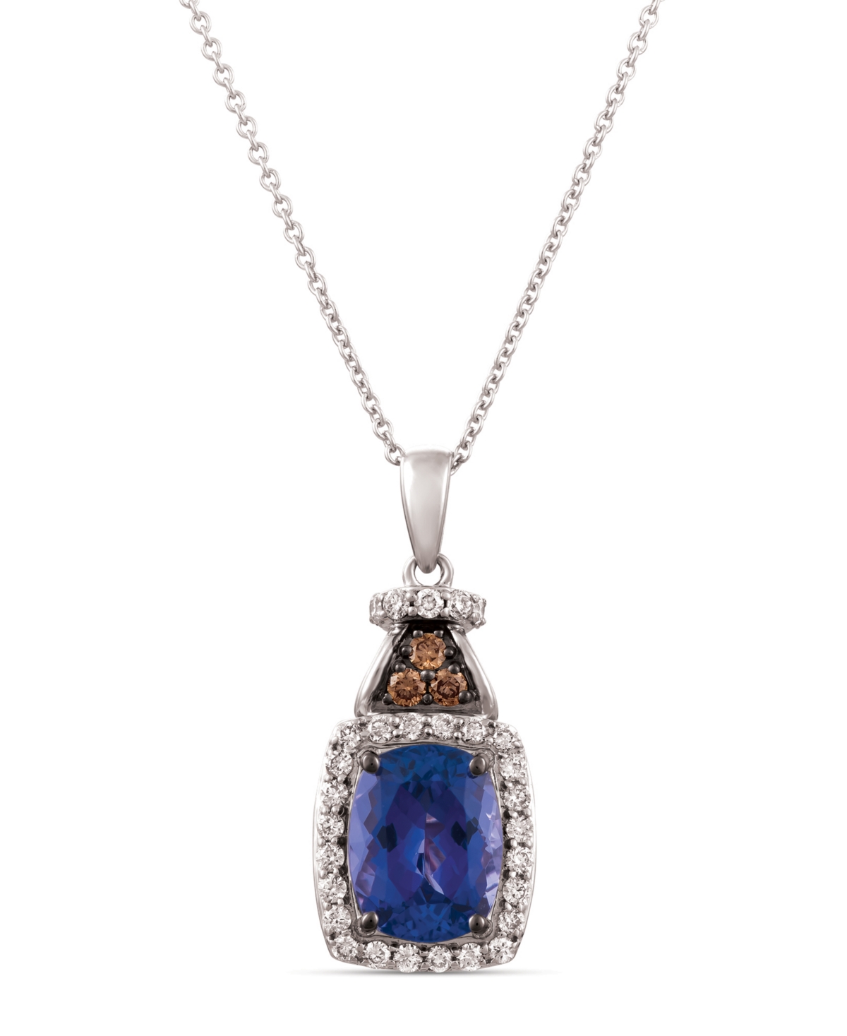 Le Vian Blueberry Tanzanite (2 ct. t.w.) & Diamond (1/3 ct. t.w.) 18" Pendant Necklace in 14k Gold (Also Available in 14K White Gold)