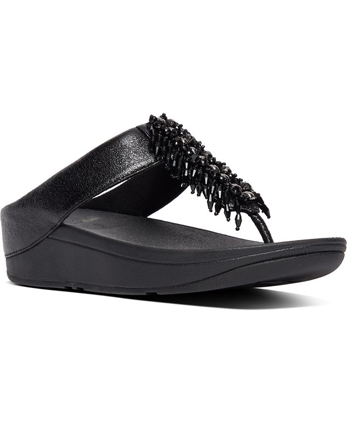 FitFlop Women s Velma Beaded Toe Thongs Sandal Macy s